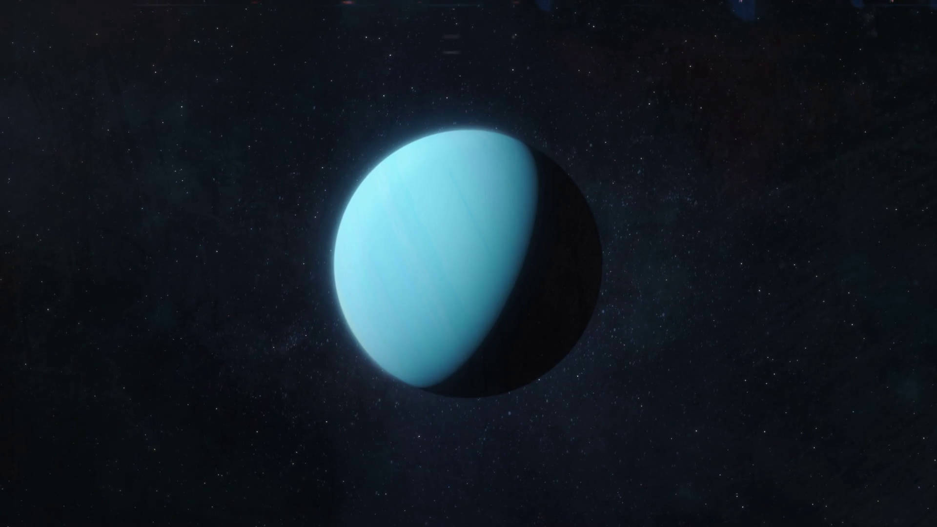 Shadow Uranus, blue planet, subtle stripes, Full HD Desktop Wallpaper