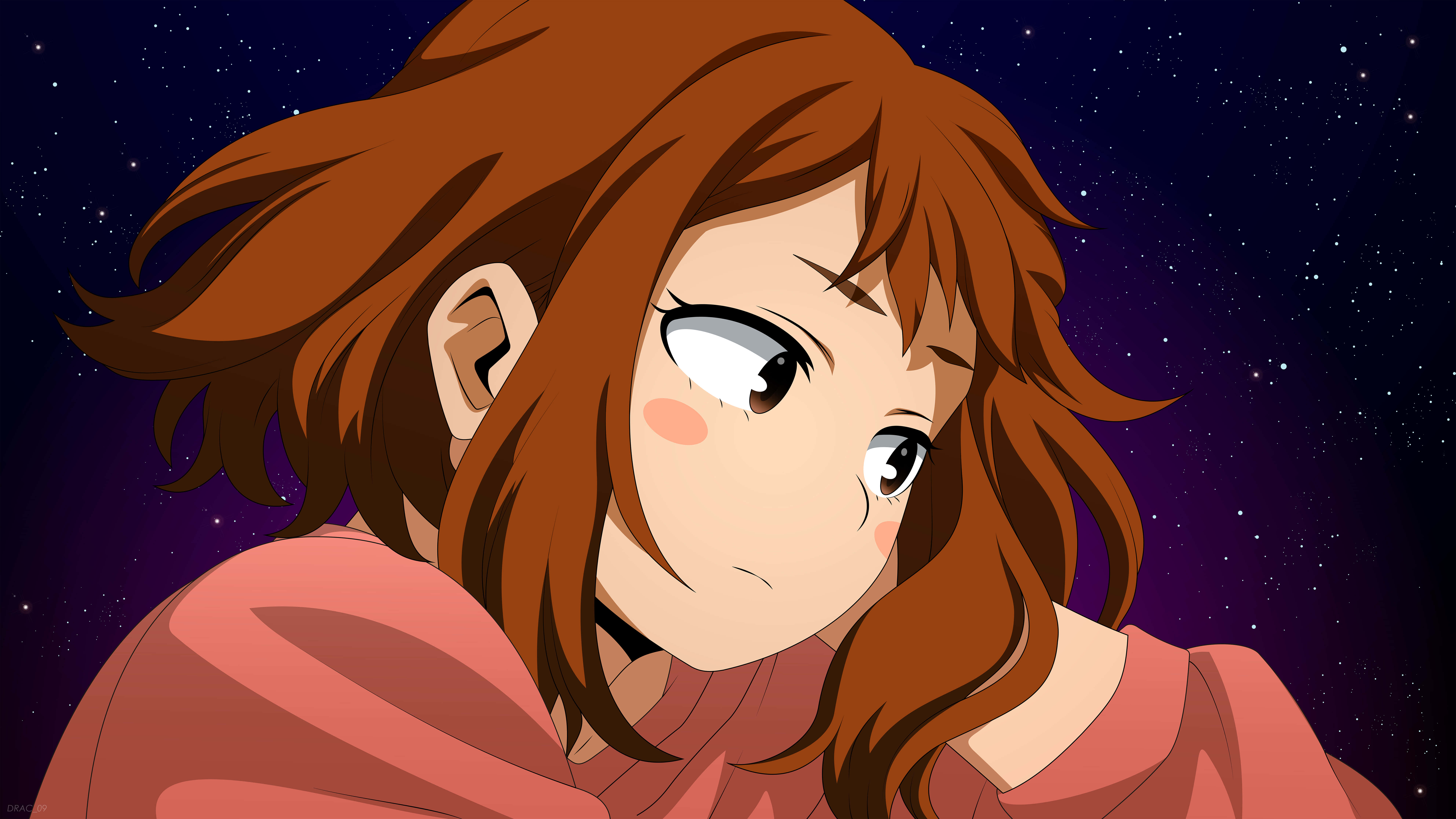 Uraraka Aesthetic, brown hair, rosy cheeks, 8K Desktop Wallpaper