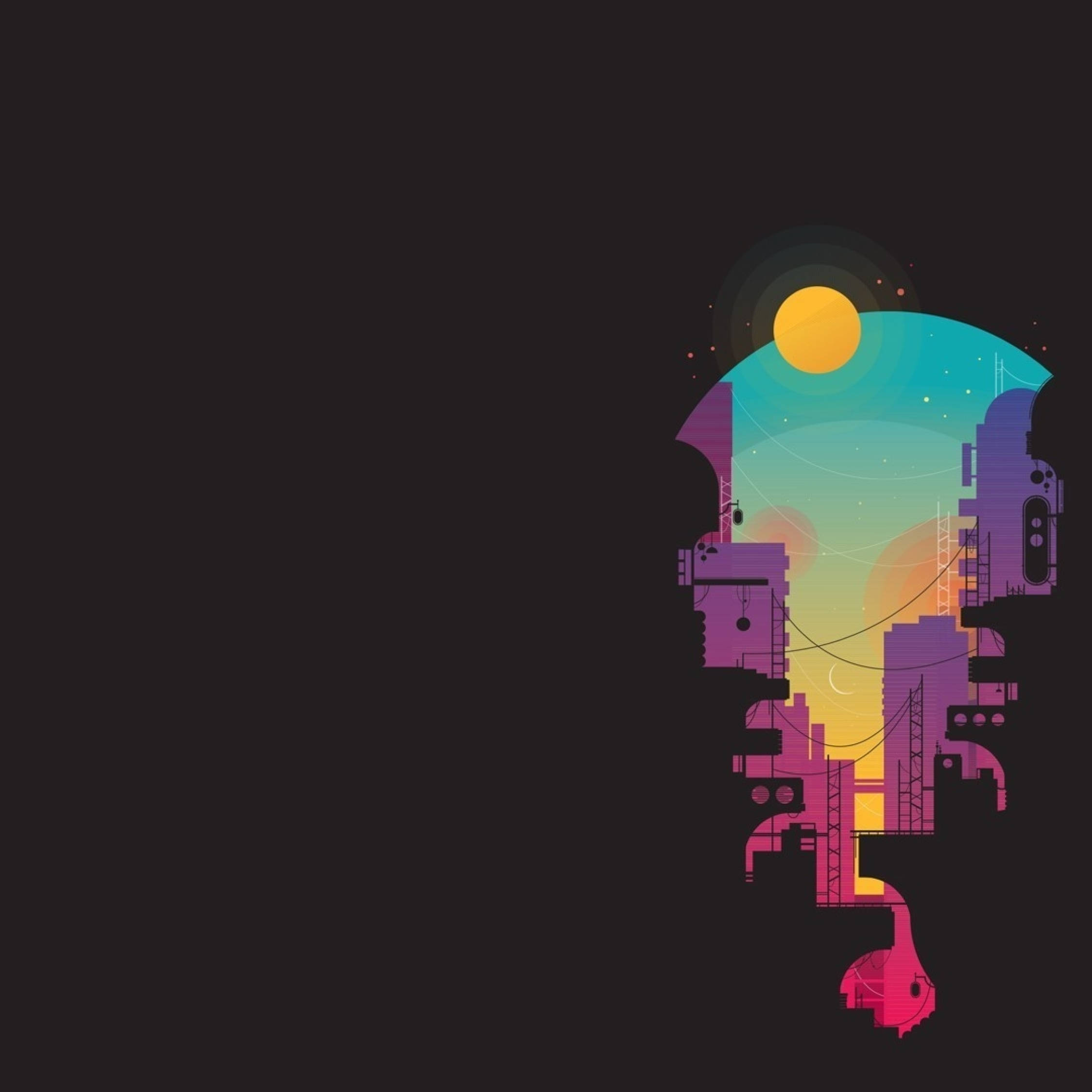 iPad, Urban City Theme, sunset hues, Full HD Desktop Wallpaper
