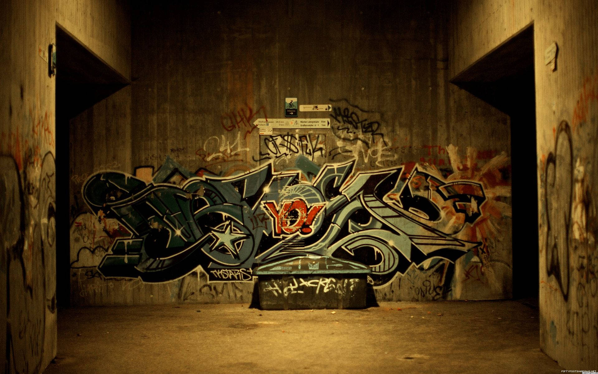 urban art, graffiti art, bold colors, Full HD Desktop Wallpaper