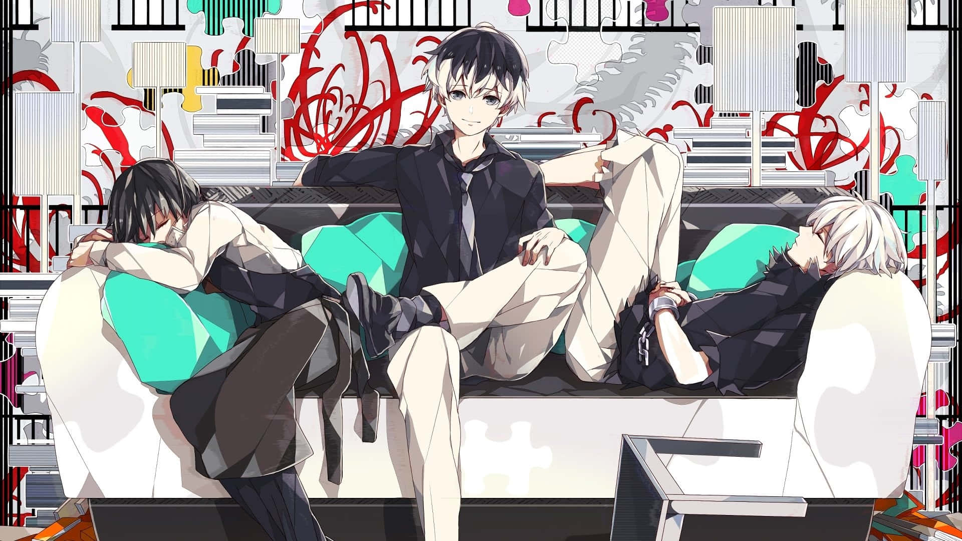 urban fantasy, 1920 x 1080, anime boys, Full HD Desktop Wallpaper