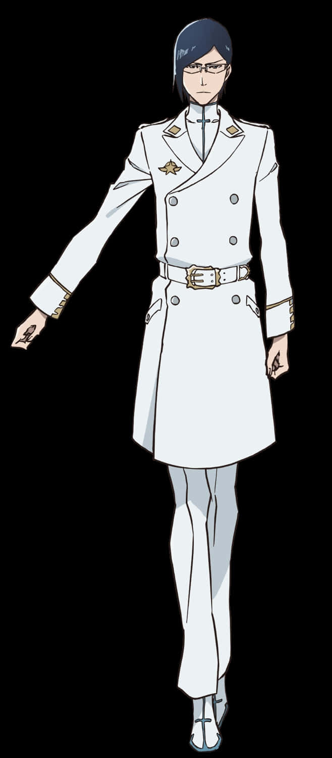 Uryu Ishida, anime character design, white military coat, HD Phone Wallpaper