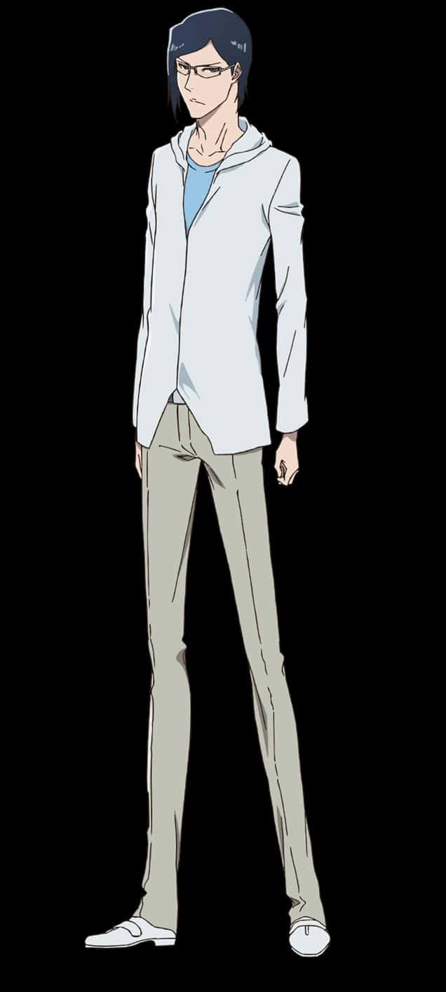 Uryu Ishida, dark hair, glasses, HD Phone Wallpaper