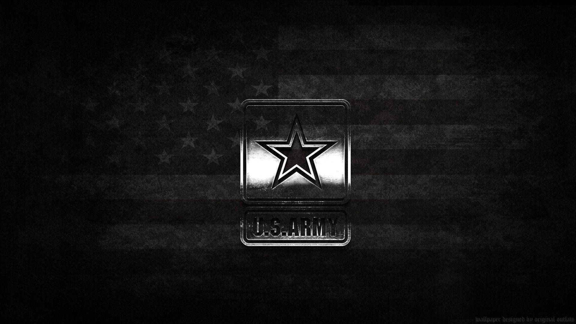 U.S. Army, metallic, star emblem, Full HD Desktop Wallpaper