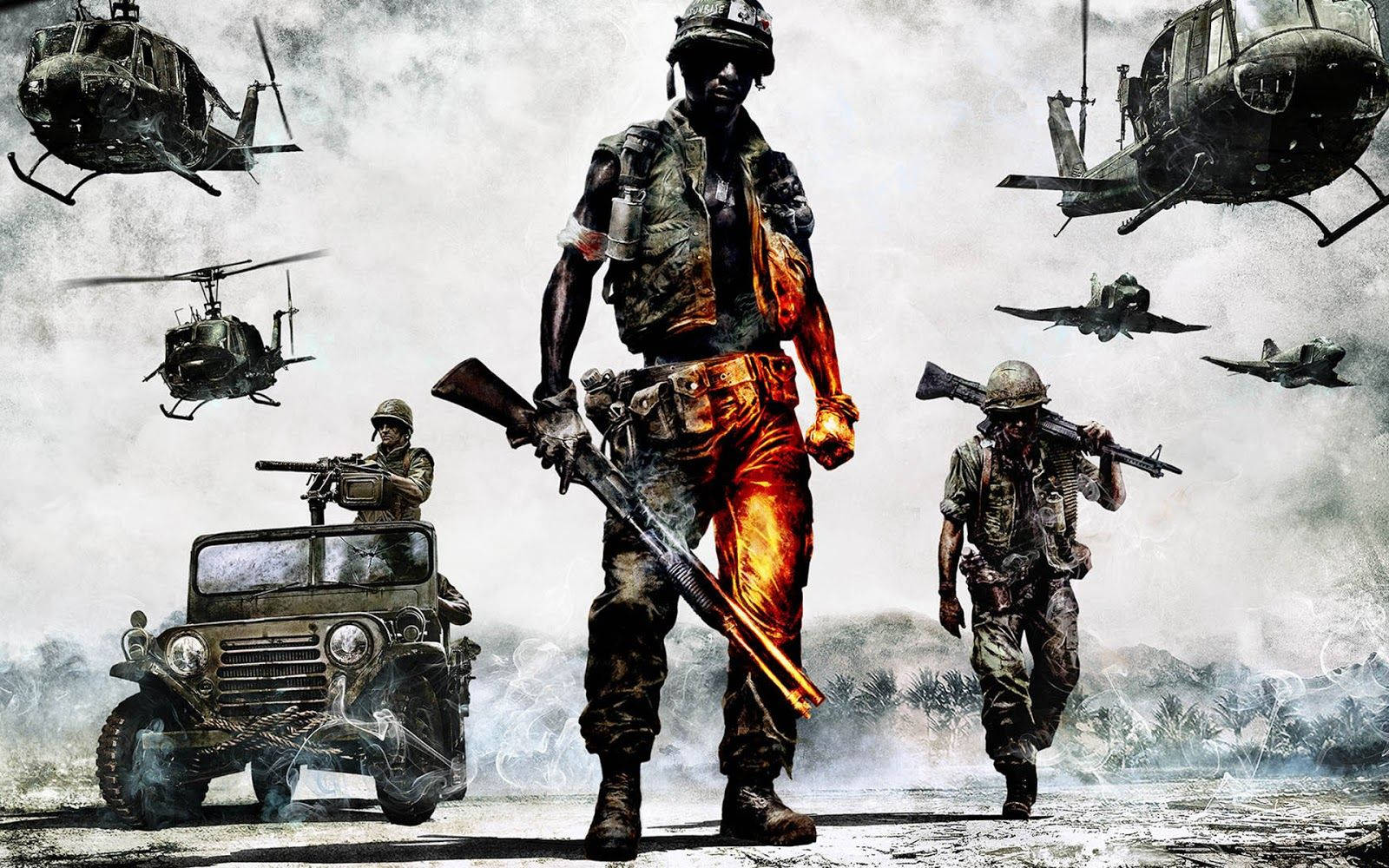 US Army, soldiers, helicopters, HD Desktop Wallpaper
