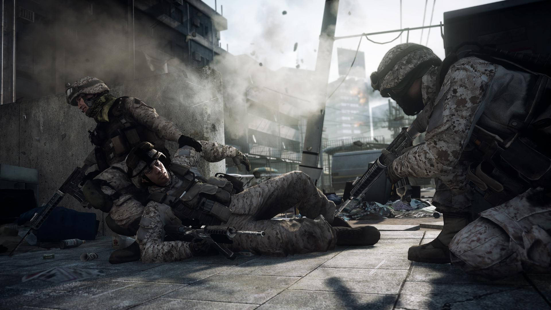 US Army, camouflage gear, wounded comrade, Full HD Desktop Wallpaper