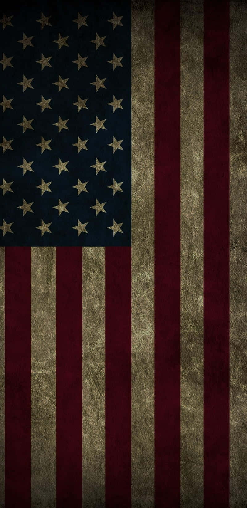 U.S. Flag, faded stars and stripes, deep red blue and gold, HD Phone Wallpaper