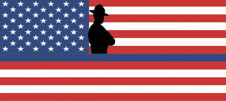 USA Flag iPhone, silhouette, person in a hat, SD Desktop Wallpaper