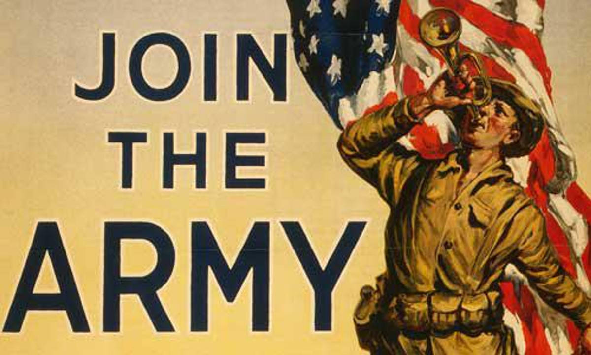USA Flag, vintage wartime poster, soldier, SD Desktop Wallpaper