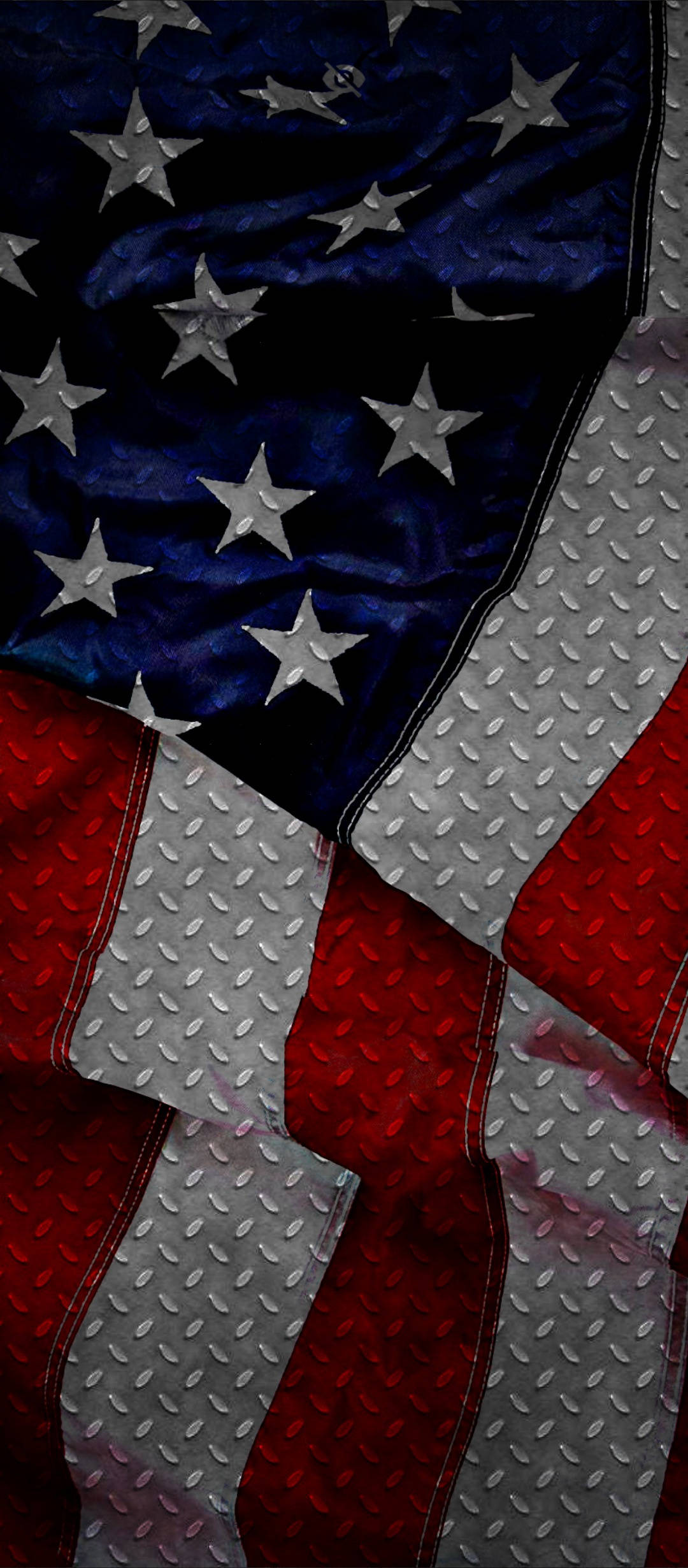 USA Flag, metal sheet, stars and stripes, Full HD Phone Wallpaper