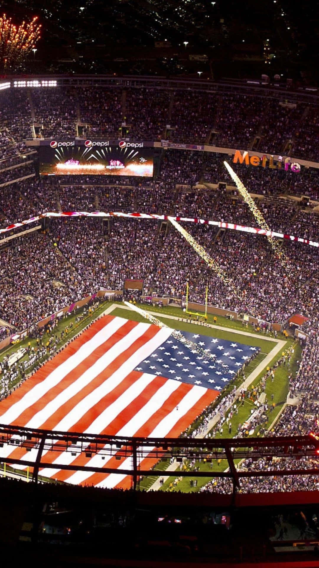 USA iPhone, football field, night, Full HD Phone Wallpaper