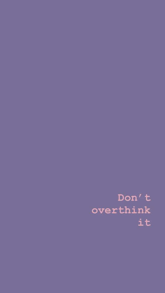 Anxiety iPhone, purple background, soft pink text, SD Phone Wallpaper