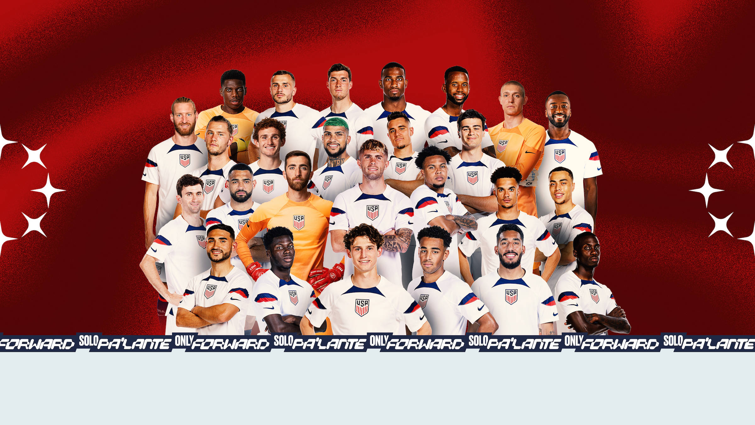 USA National Football Team, white jerseys, bold red gradient background, Full HD Desktop Wallpaper