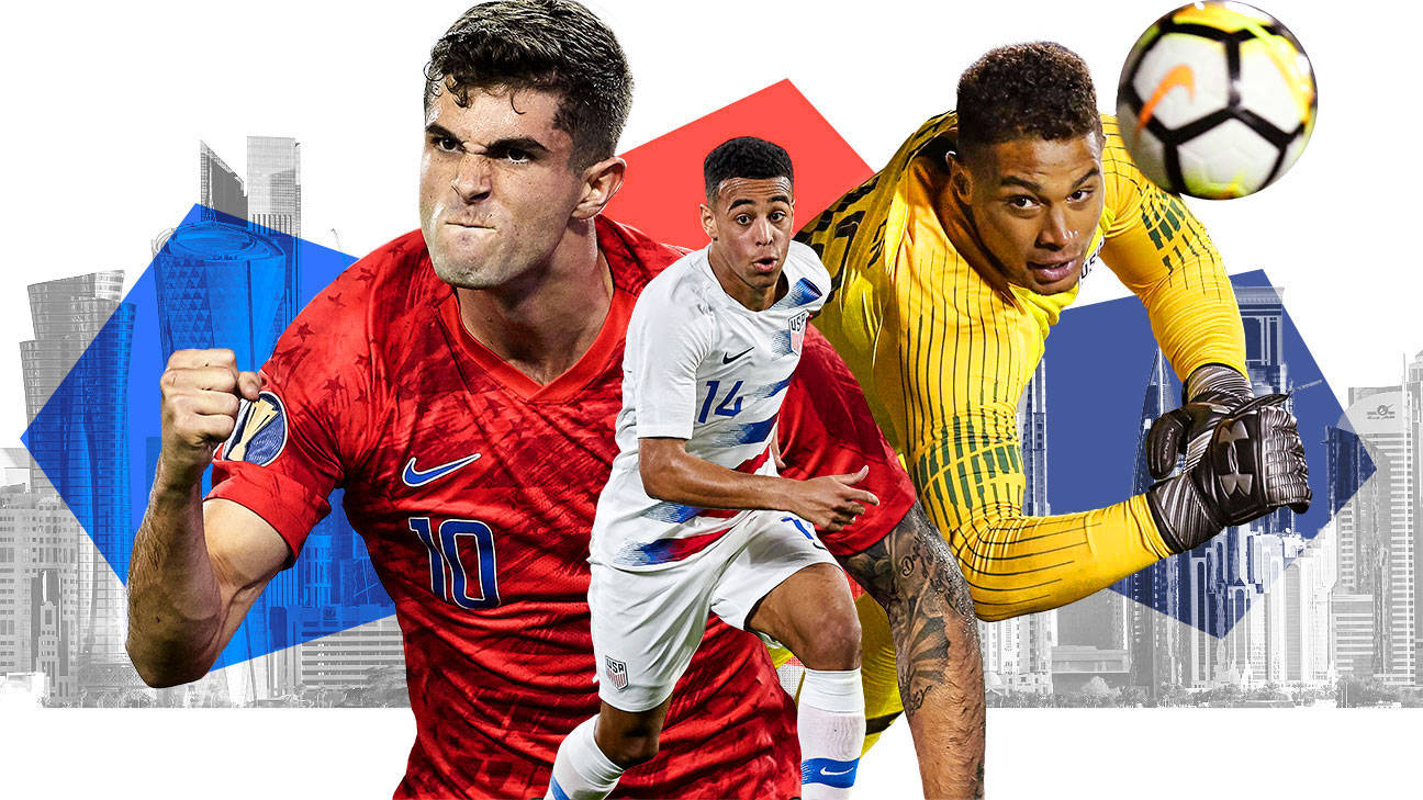 USA National Football Team, soccer players, action poses, HD Desktop Wallpaper