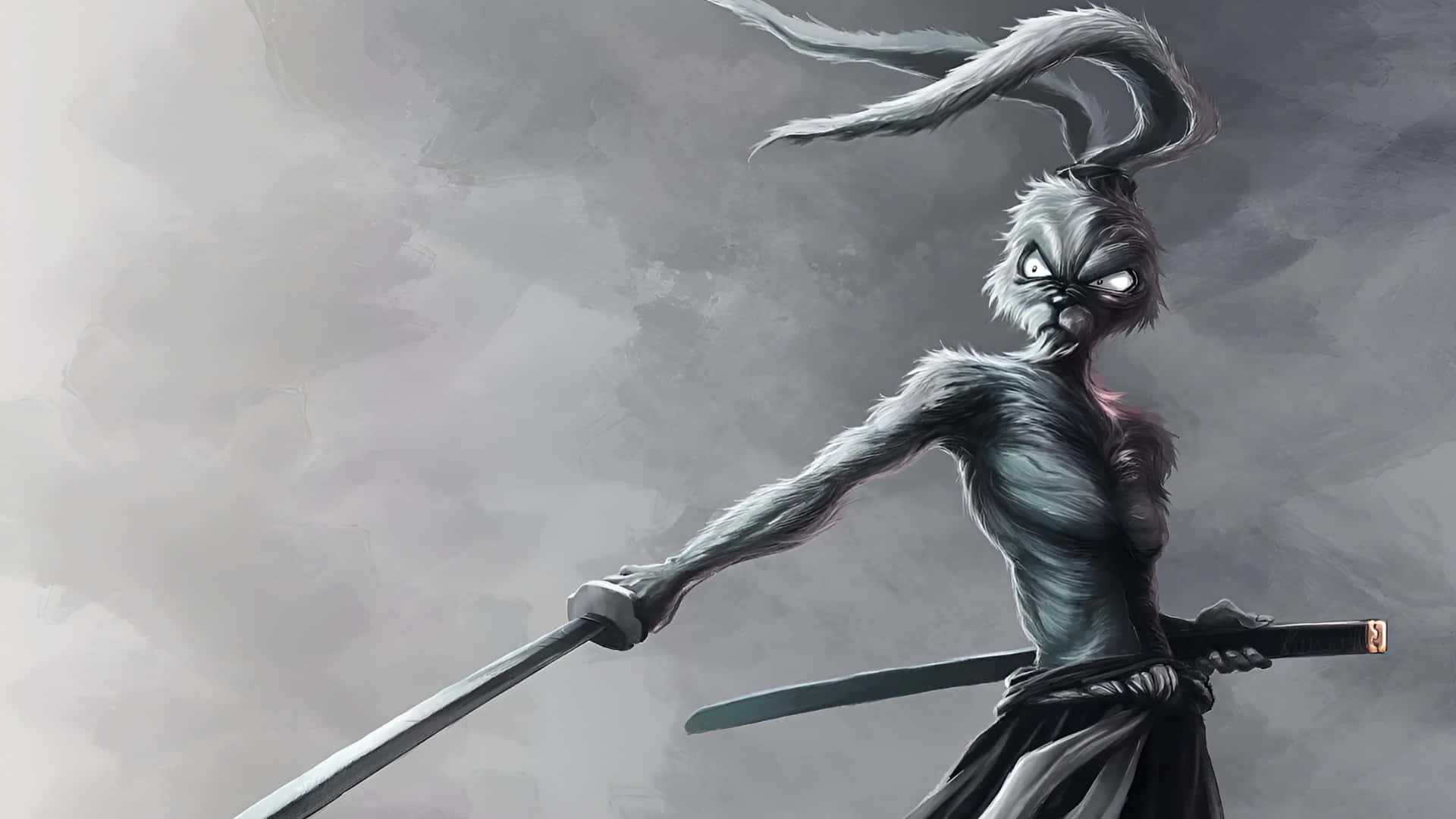 Usagi Yojimbo, samurai rabbit, katana, Full HD Desktop Wallpaper