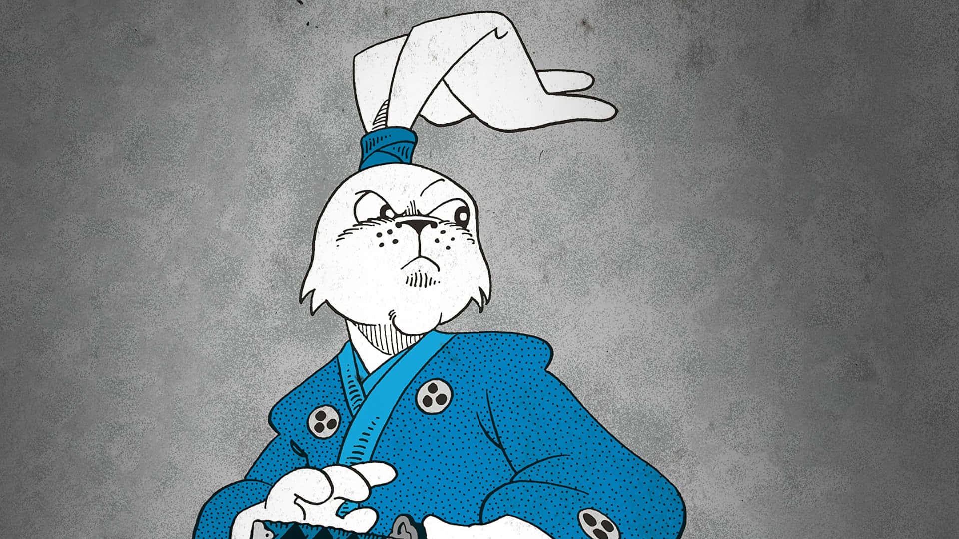 Usagi Yojimbo, samurai rabbit, blue kimono, Full HD Desktop Wallpaper