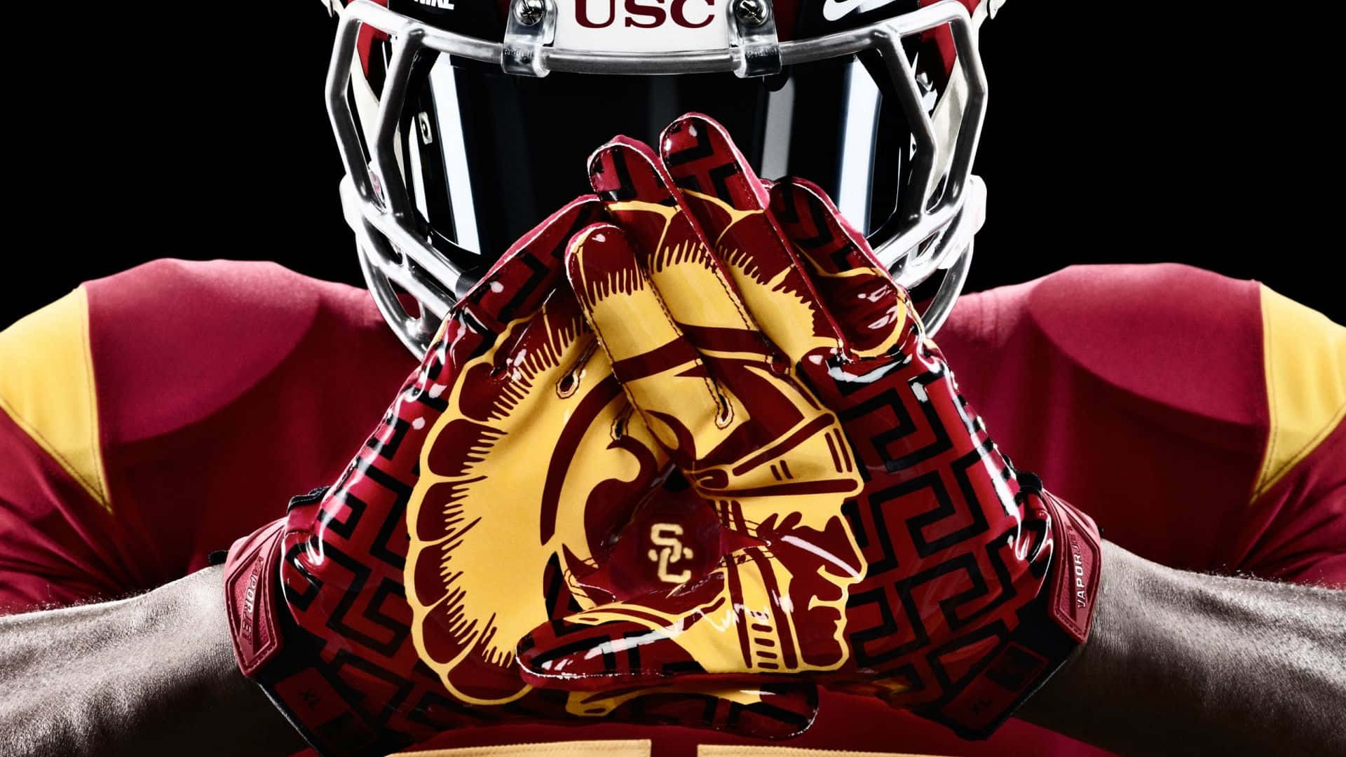 Usc Trojans, football player, USC gear, Full HD Desktop Wallpaper
