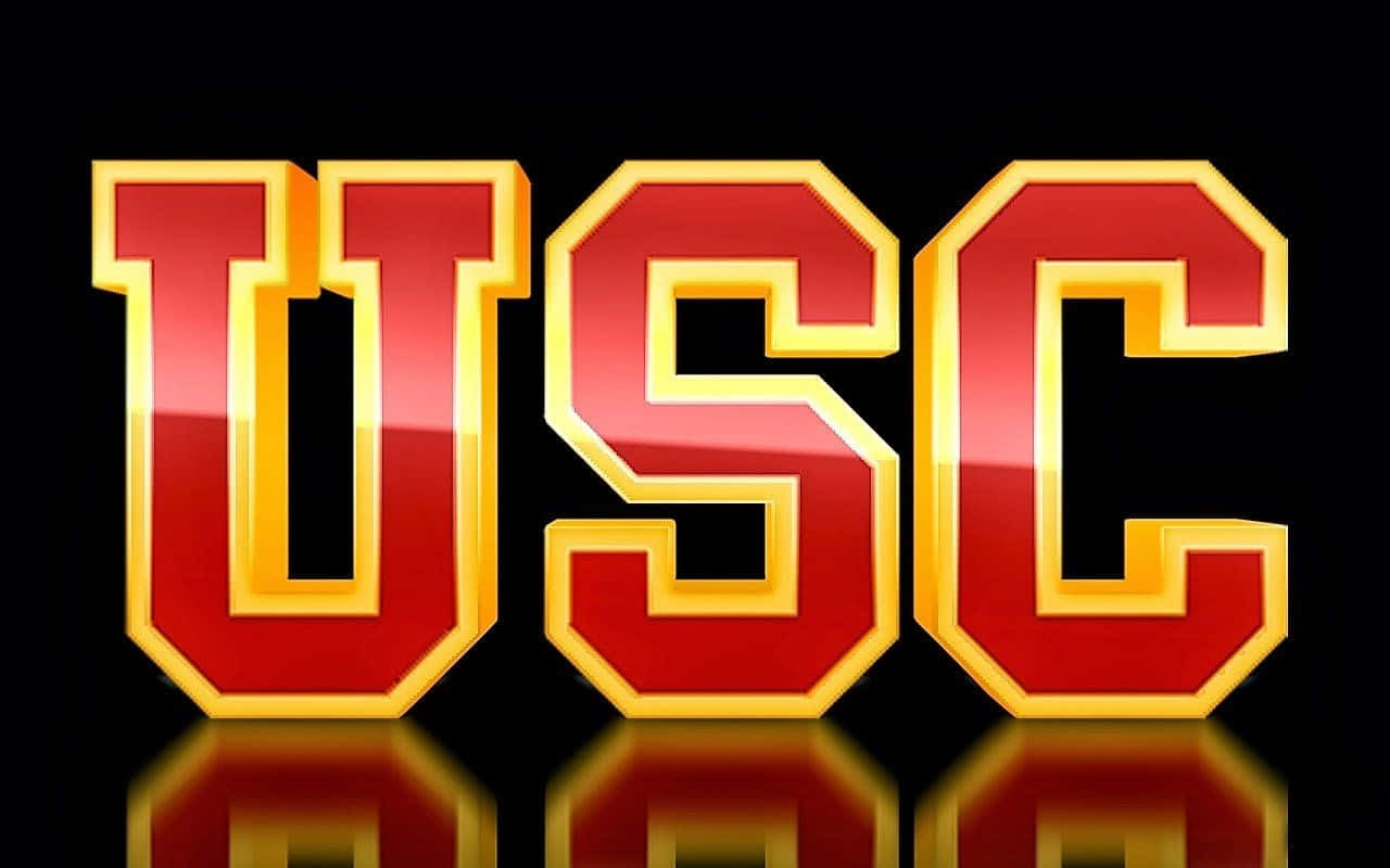 USC Trojans, red, gold, HD Desktop Wallpaper