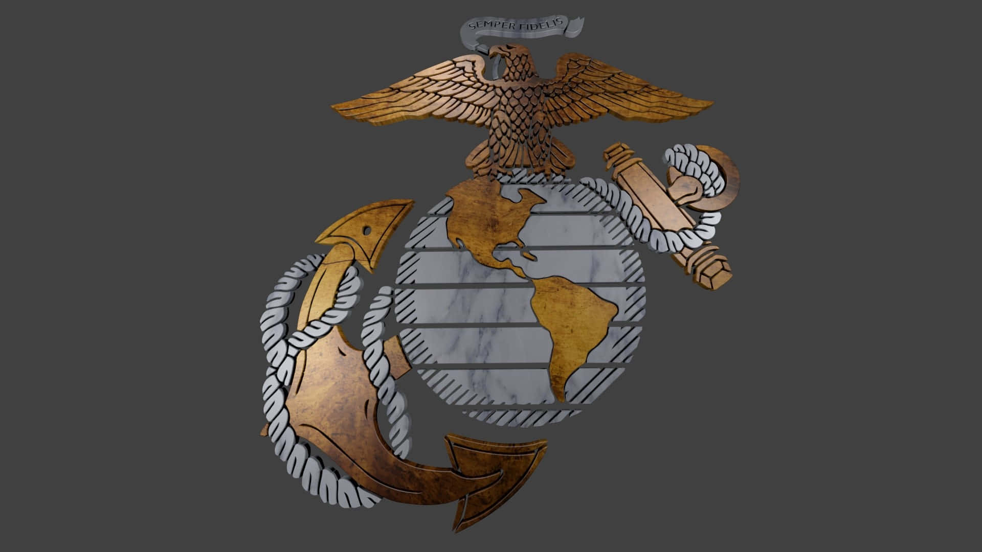 USMC, golden eagle, globe, Full HD Desktop Wallpaper