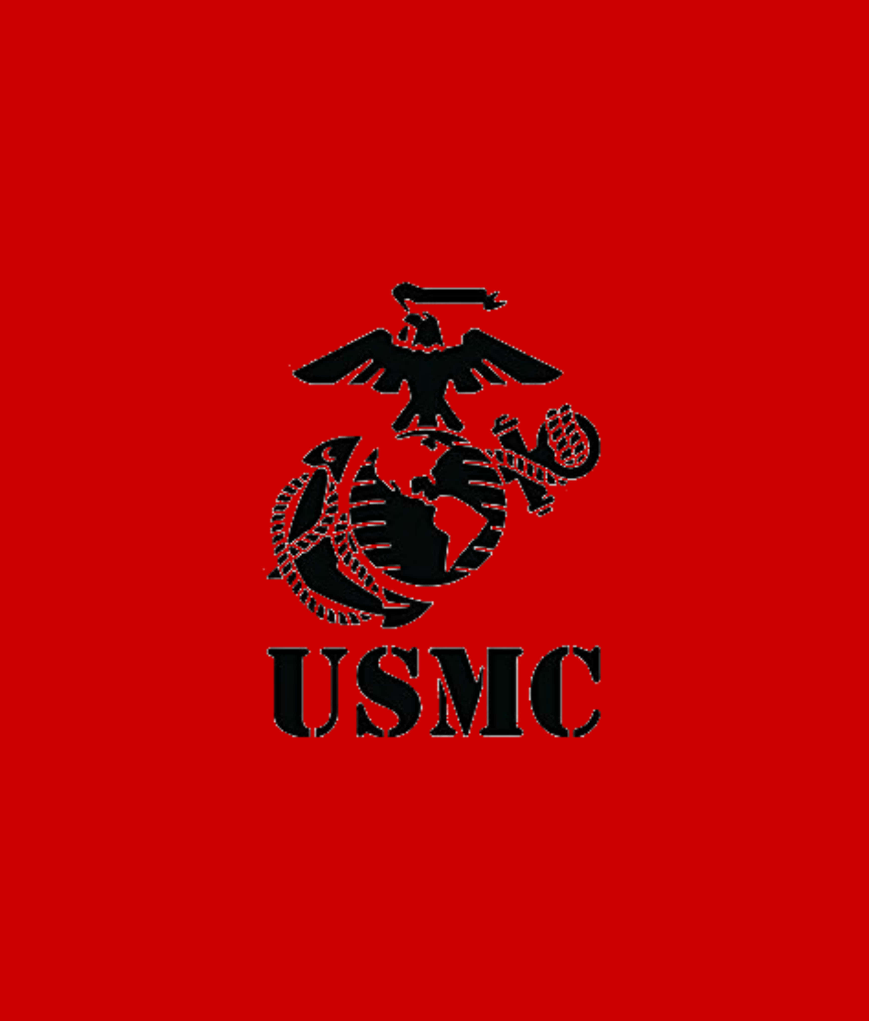 USMC, eagle globe and anchor, vivid red background, 4K Phone Wallpaper