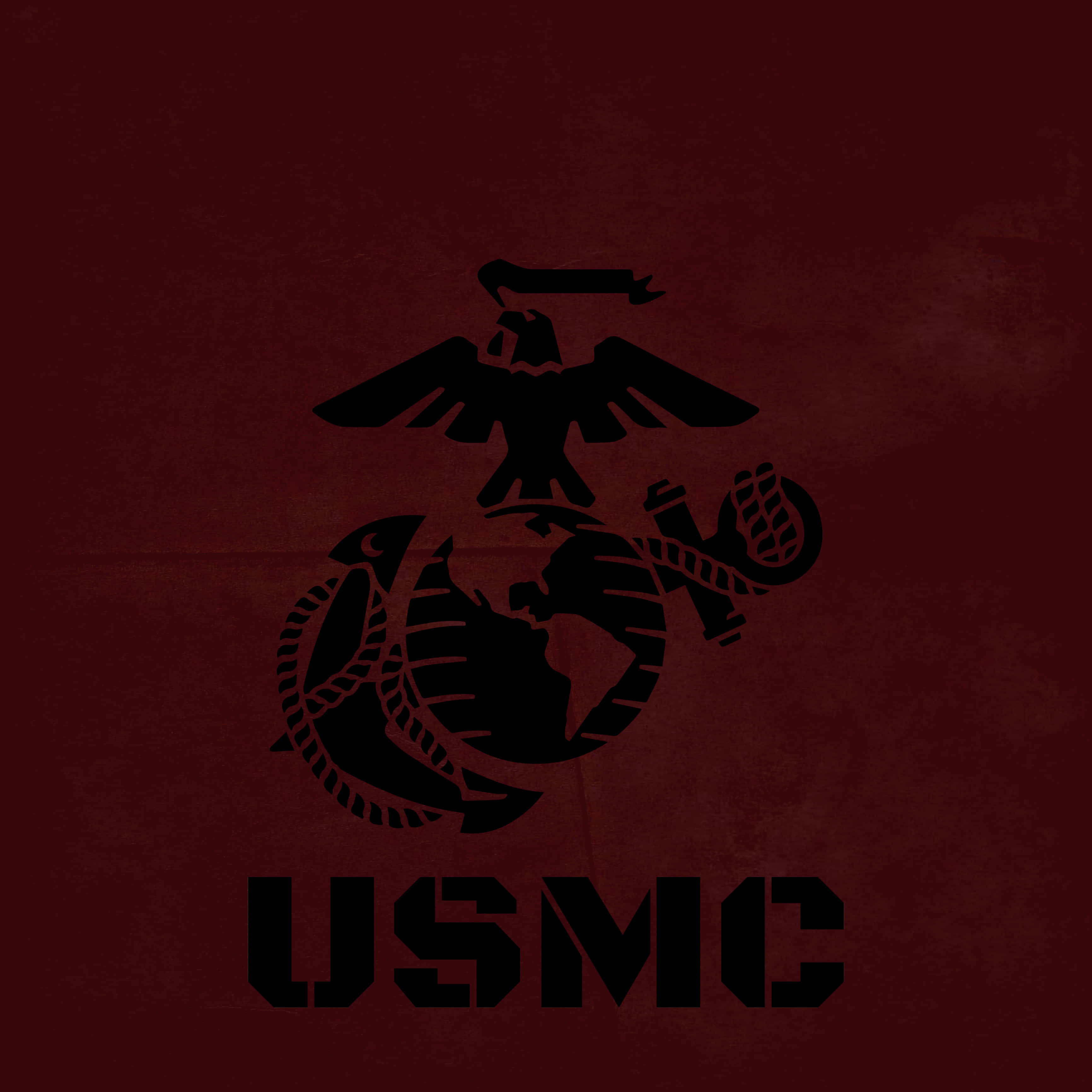 USMC, eagle globe and anchor, deep red, 2K Desktop Wallpaper