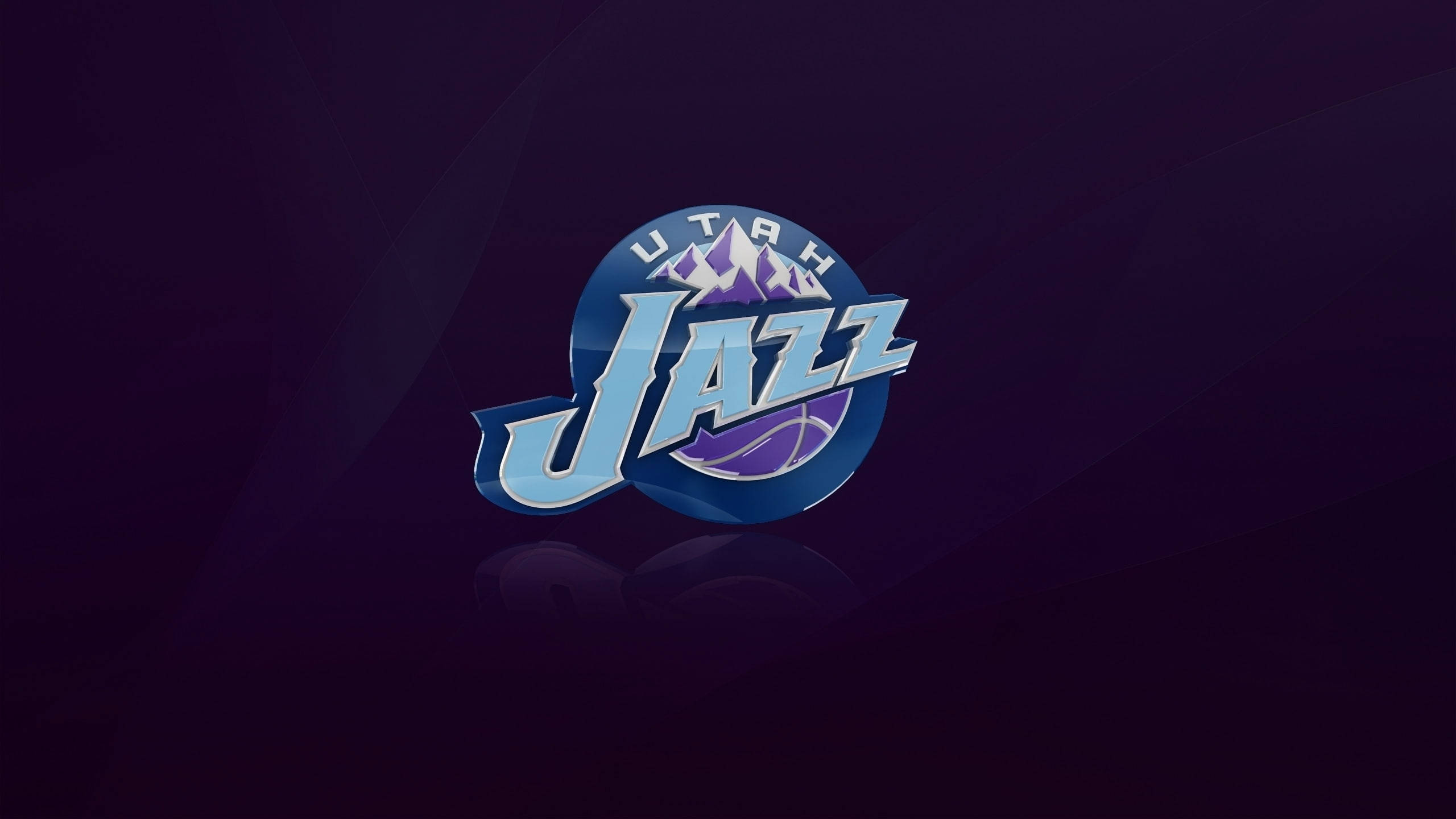 Utah Jazz, purple, metallic blue, 2K Desktop Wallpaper