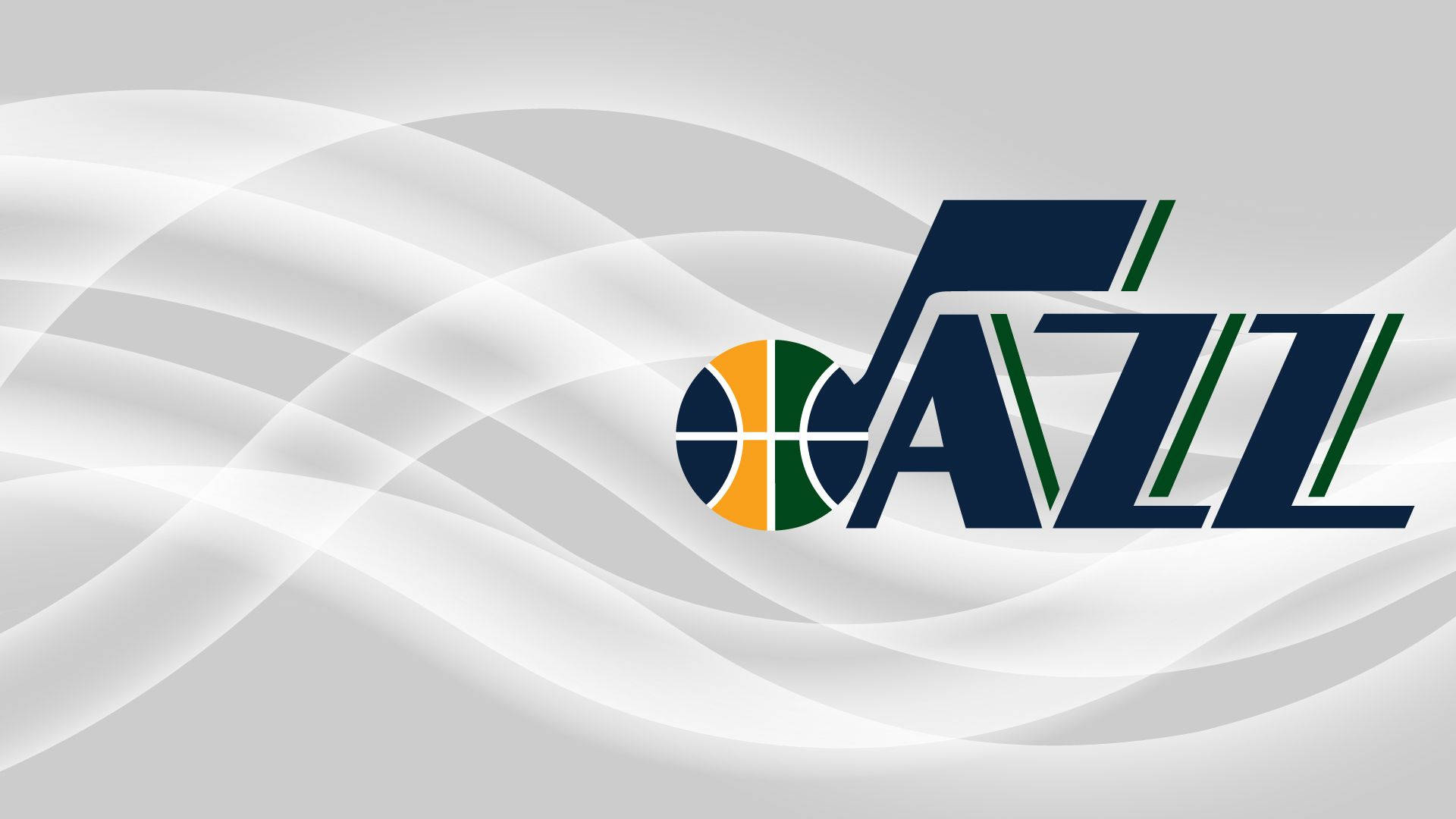 Utah Jazz, white waves, gray wave patterns, Full HD Desktop Wallpaper