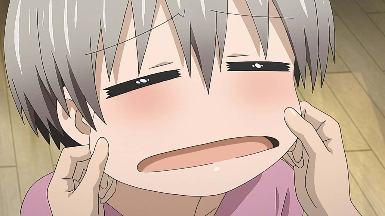 Uzaki Chan, silver hair, blush, HD Desktop Wallpaper