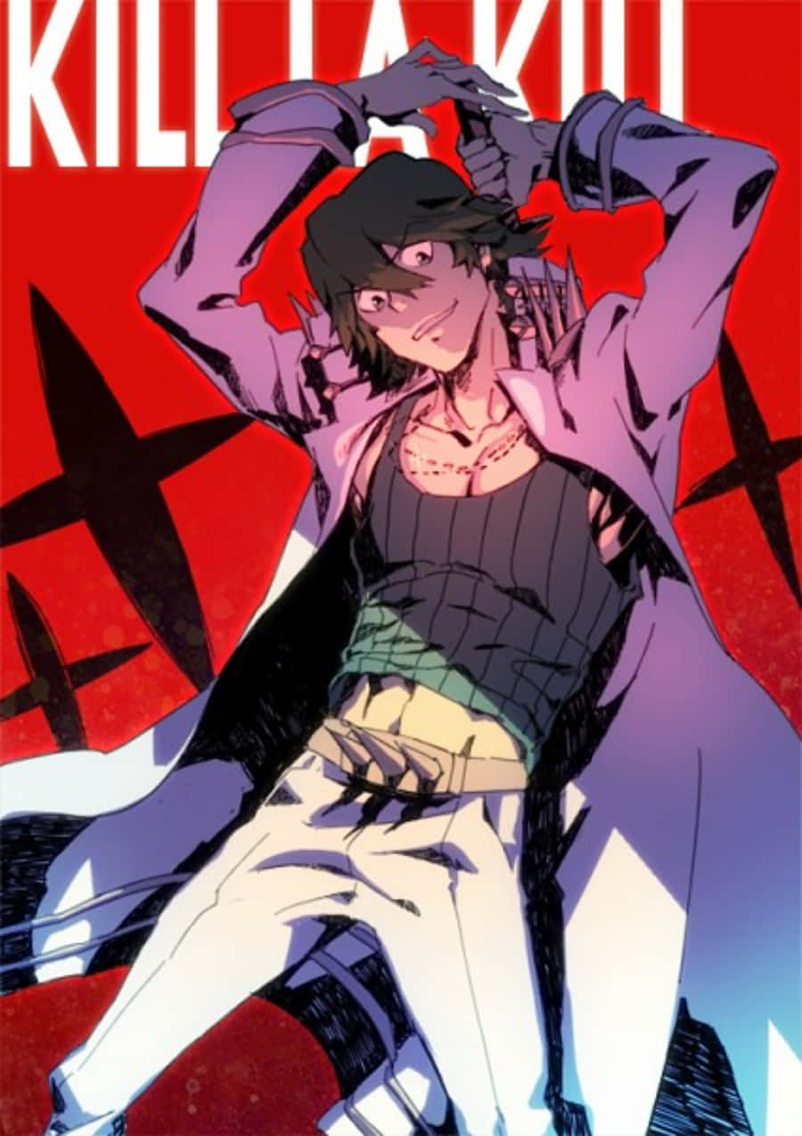 Uzu Sanageyama, combat pose, dark hair, SD Phone Wallpaper
