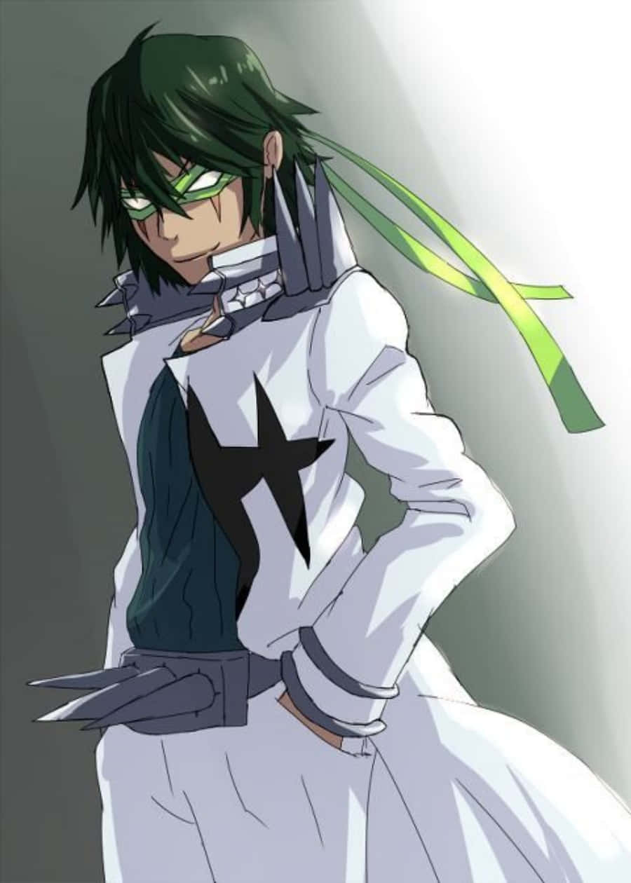 Uzu Sanageyama, green-haired anime character, white coat, SD Phone Wallpaper