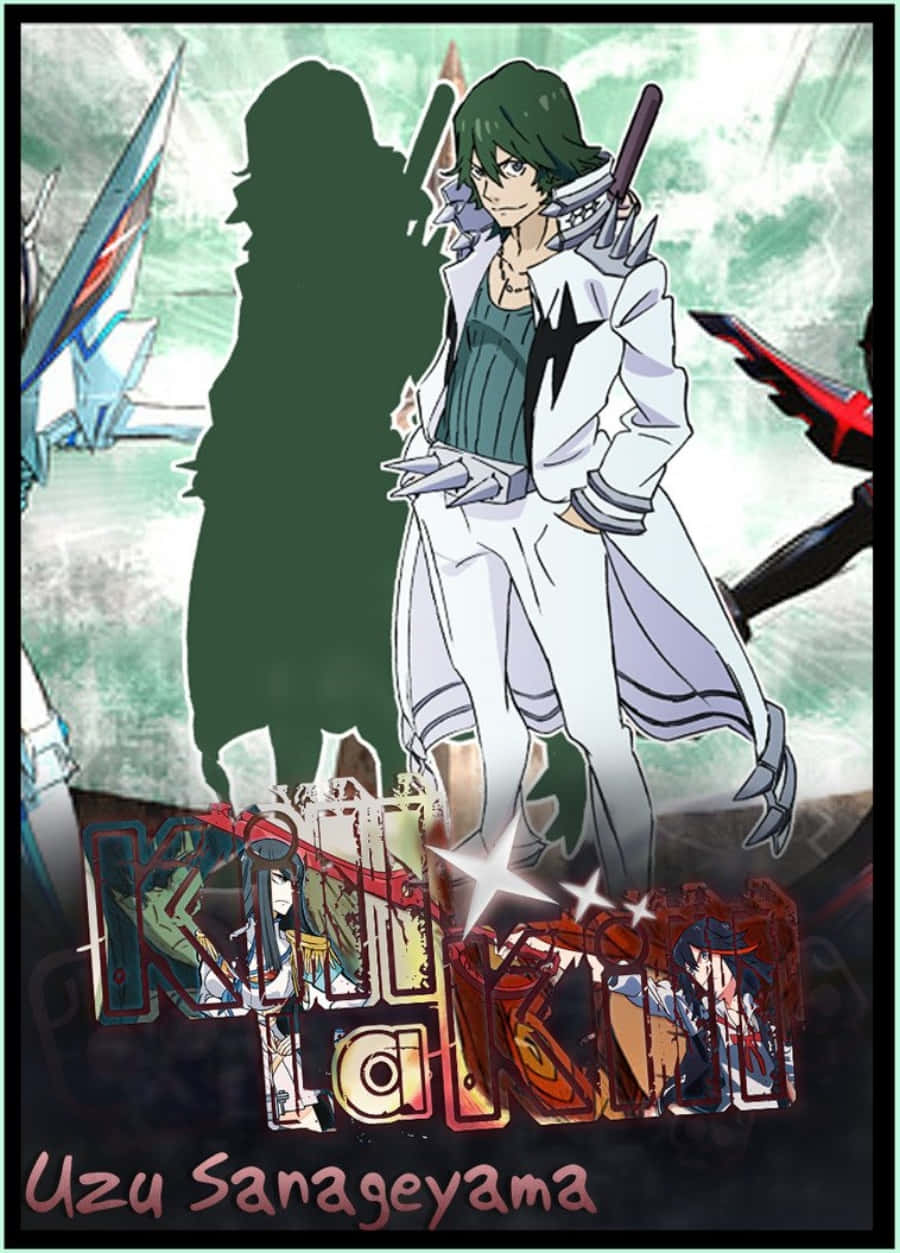 Uzu Sanageyama, green-haired anime character, white coat, SD Phone Wallpaper