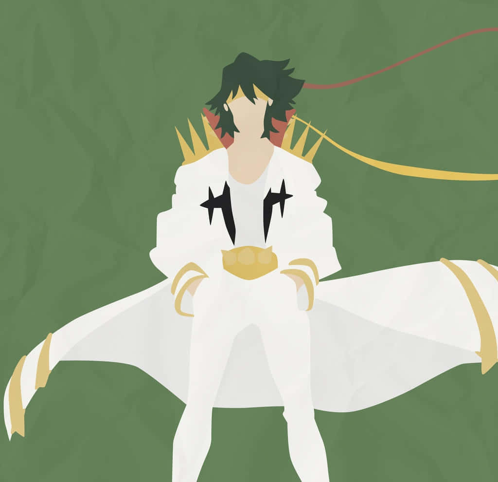 Uzu Sanageyama, white robe, gold accents, SD Desktop Wallpaper