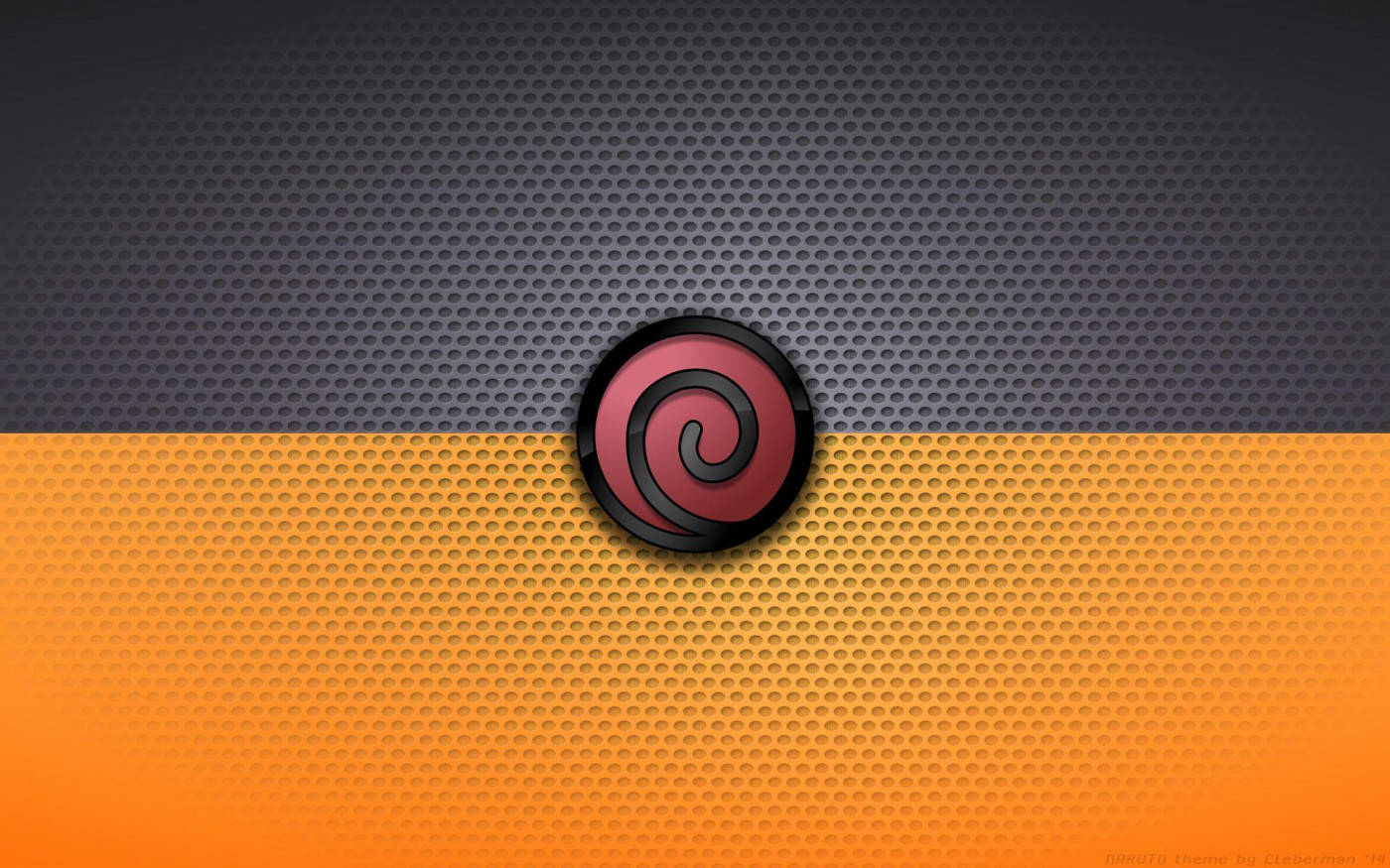 Uzumaki Clan, red spiral emblem, textured background, HD Desktop Wallpaper