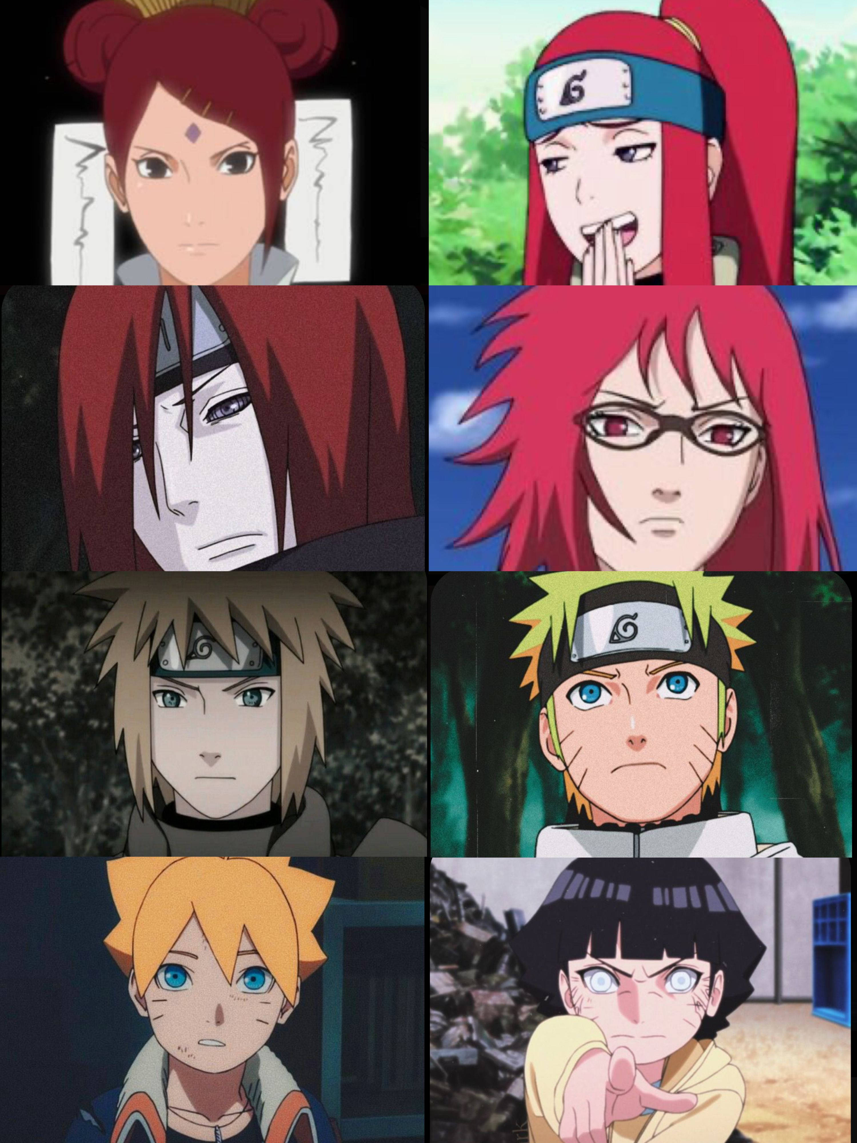 Uzumaki Clan, anime characters, red hair, 4K Phone Wallpaper