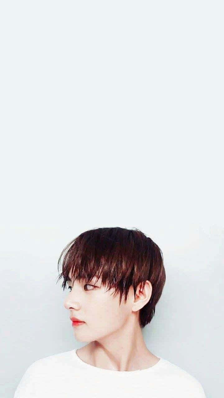 V Bts Phone, side view, short dark hair, HD Phone Wallpaper