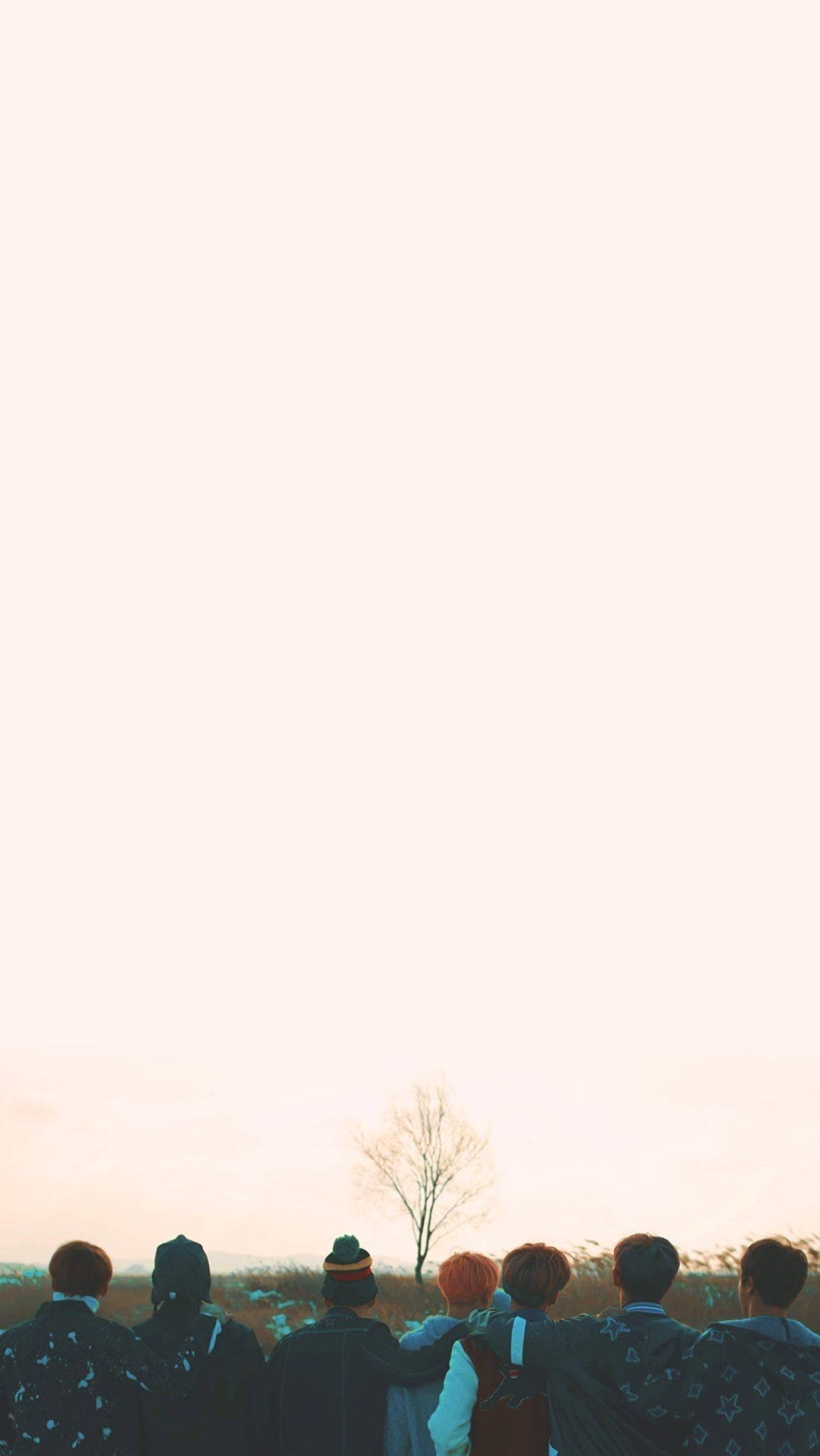 BTS, phone theme, golden sunset, Full HD Phone Wallpaper