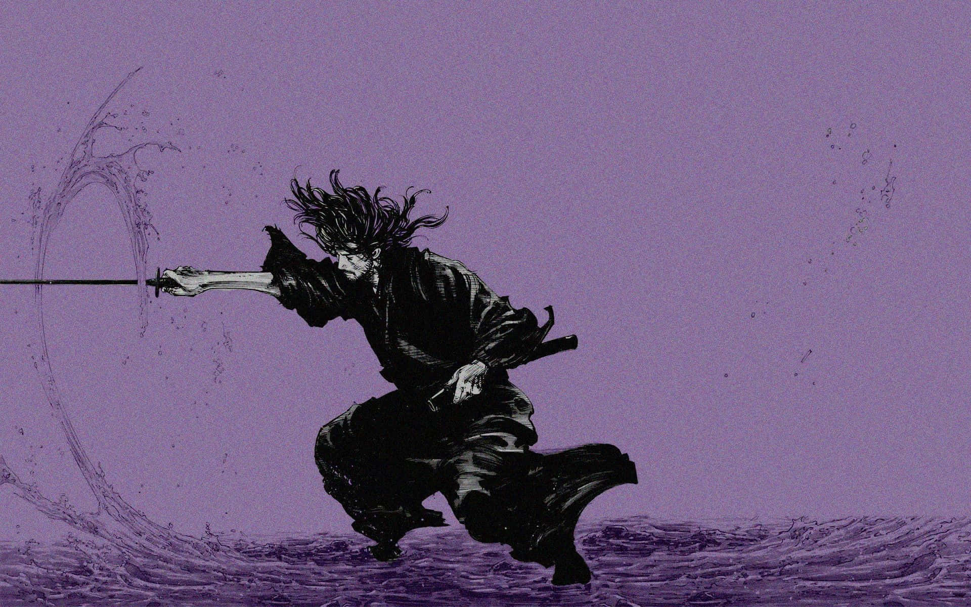 Vagabond, samurai, water slash, Full HD Desktop Wallpaper