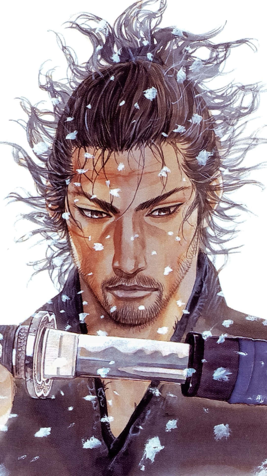 Vagabond Manga, samurai, katana, Full HD Phone Wallpaper