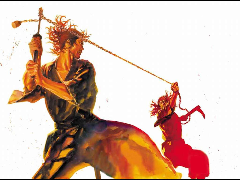 Vagabond, chain weapons, dynamic combat, SD Desktop Wallpaper