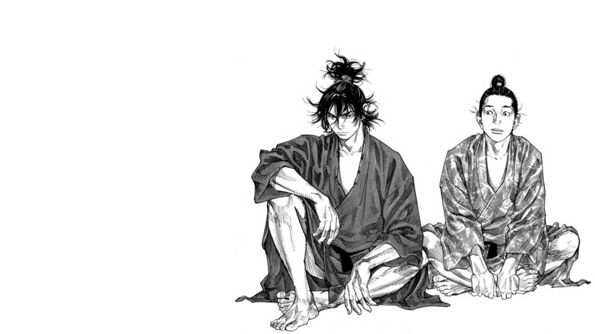 Vagabond, samurai, ink-drawn, Full HD Desktop Wallpaper