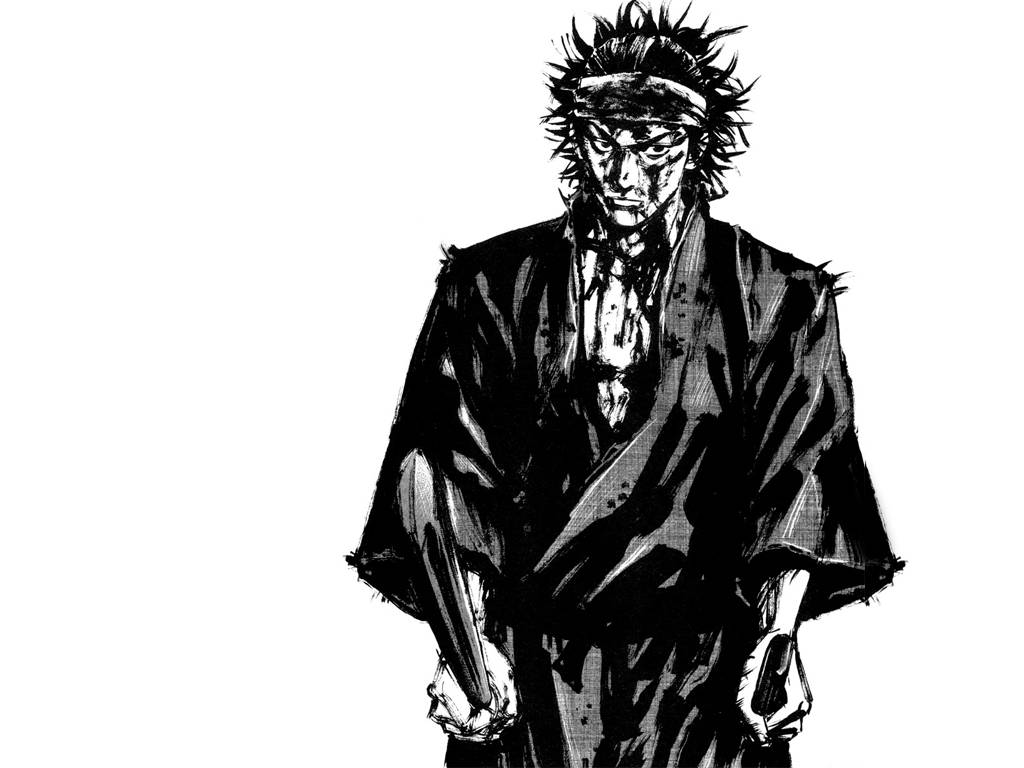 Vagabond, samurai, spiky hair, SD Desktop Wallpaper