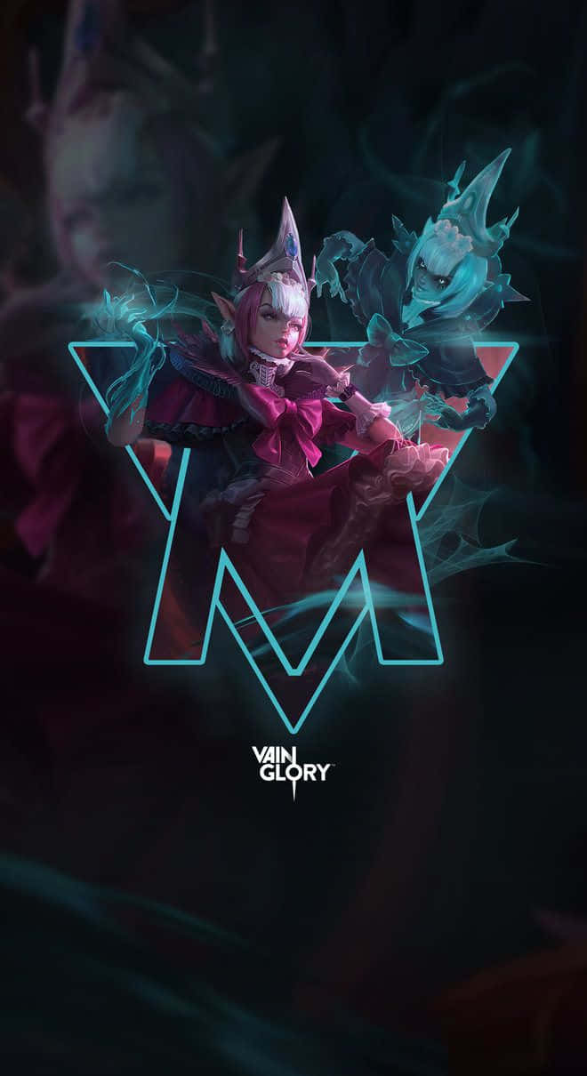 Vainglory, pink hair, dark outfit, SD Phone Wallpaper
