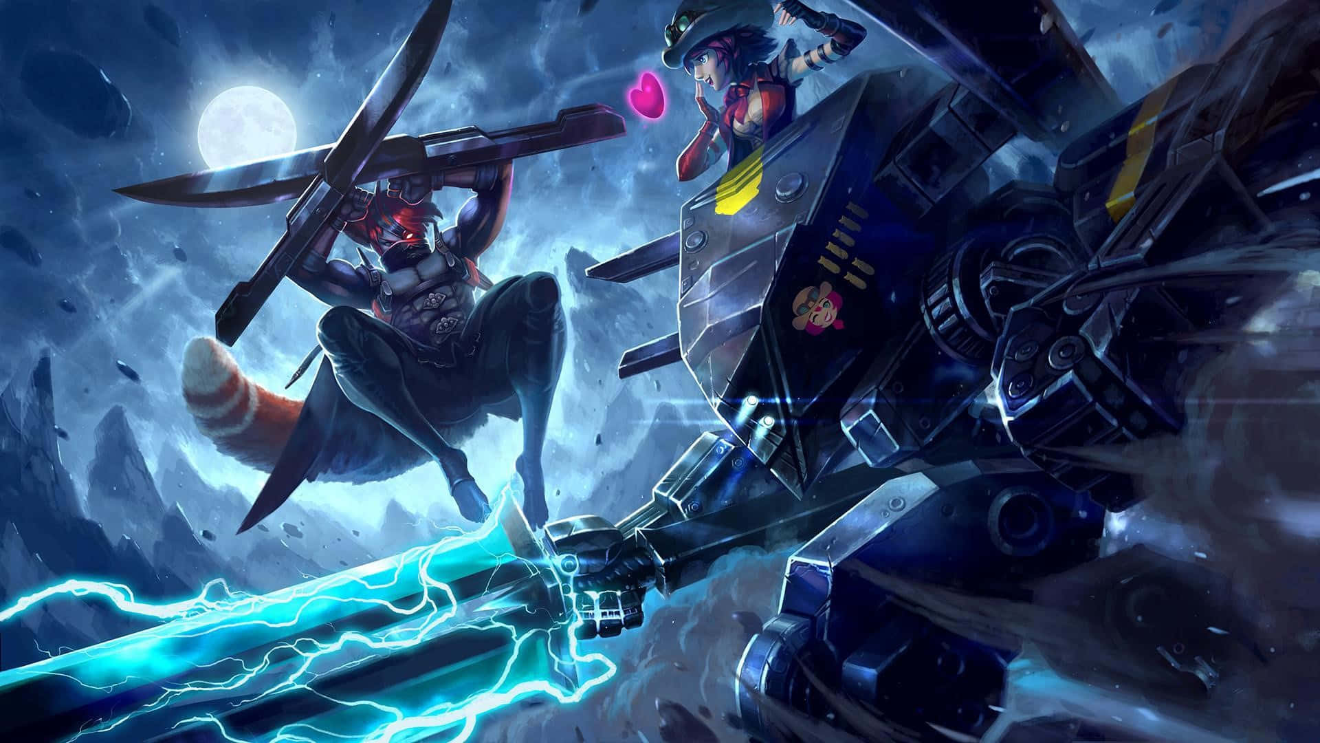 Vainglory, mobile multiplayer online battle arena (MOBA), glowing sword, Full HD Desktop Wallpaper