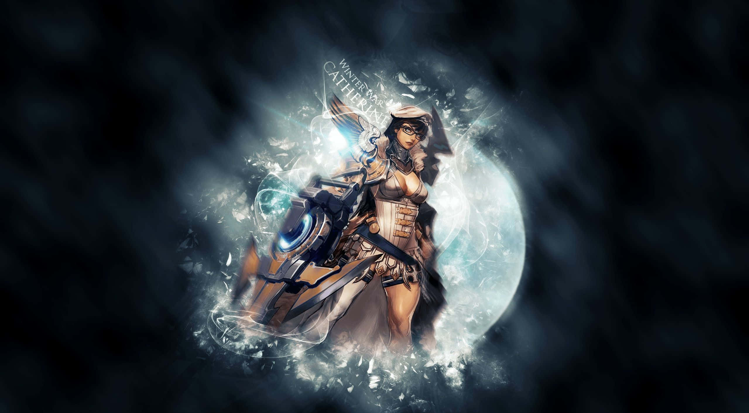 Vainglory, female warrior, futuristic armor, Full HD Desktop Wallpaper
