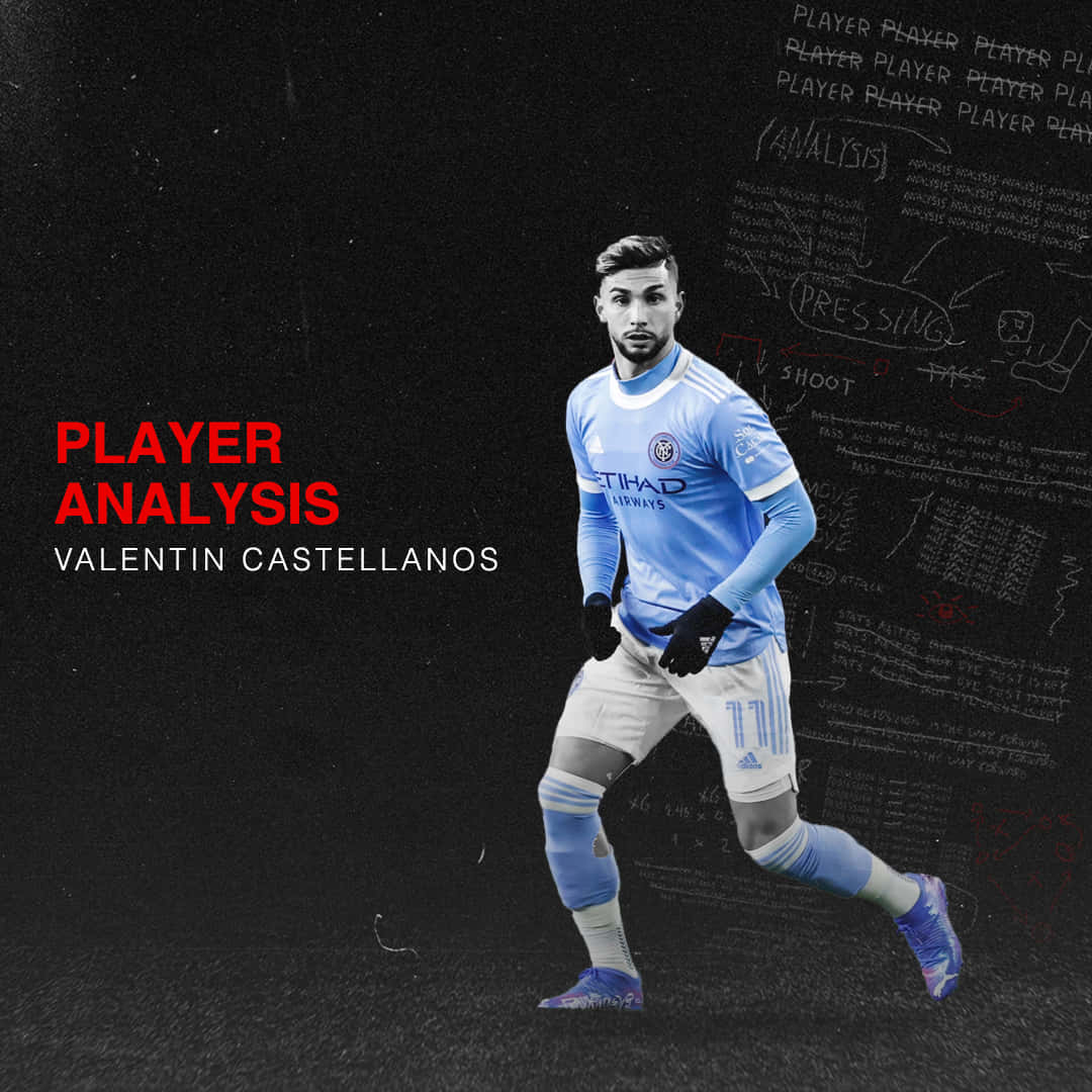Valentin Castellanos, light blue jersey, chalkboard, SD Desktop Wallpaper