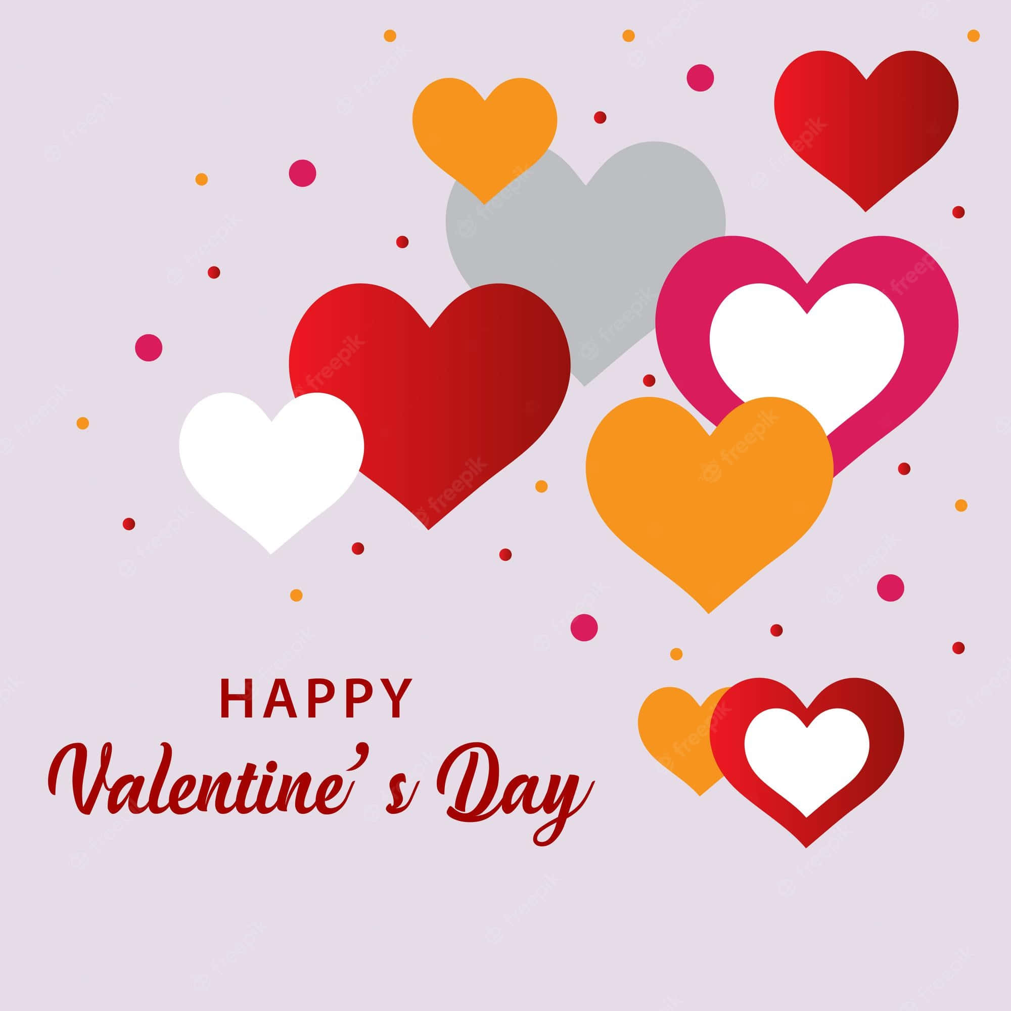 Valentine's Day, red, orange, Full HD Desktop Wallpaper
