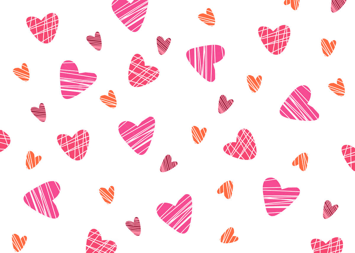 red, pink, cute valentines hearts, SD Desktop Wallpaper