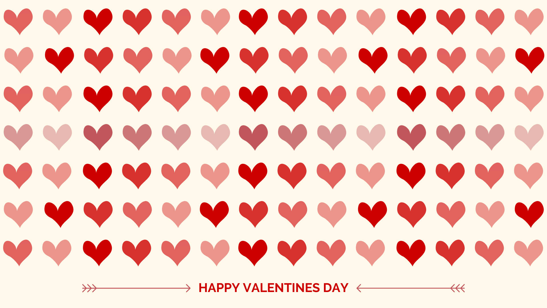 Valentines Day Desktop, red hearts, pink hearts, Full HD Desktop Wallpaper