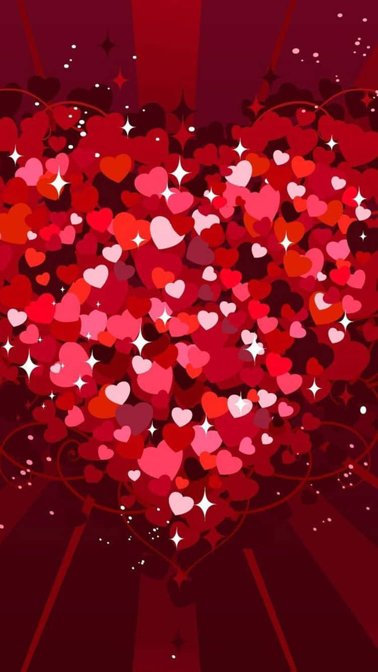 Valentines Day iPhone, red, pink, HD Phone Wallpaper