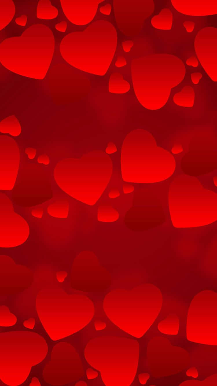 Valentines Day iPhone, iPhone, vibrant red, HD Phone Wallpaper